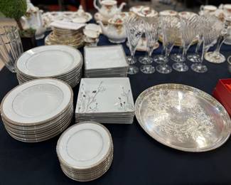 Charter Club Grand Buffet Platinum Dish Set
