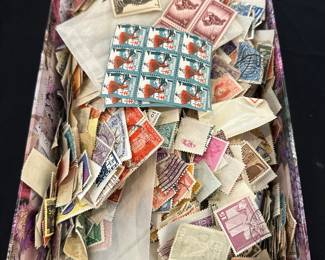 Large collection of vintage stamps