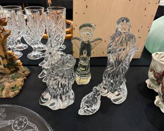 Lenox crystal nativity.