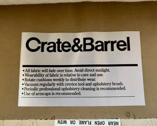 Cool White Crate & Barrel Chair