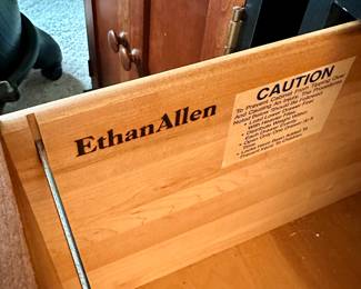 Ethan Allen American Expressions Hutch and 2 Door Cabinet and 2 Drawer Lateral File Cabinet