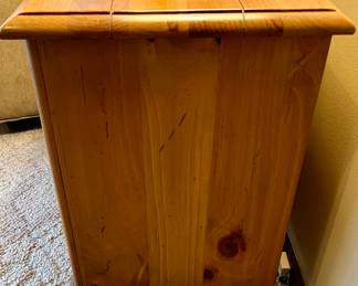 3 Drawer Ethan Allen Pine Side Table