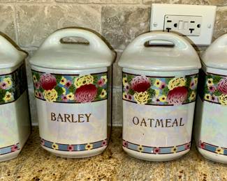 Set of 4 Kitchen Canisters