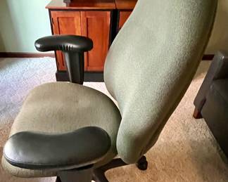 LifeForm Gray Ergonomic Desk Chair with Casters.