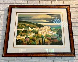 Signed and Numbered "Tuscan Hillside II" with beautiful Frame.