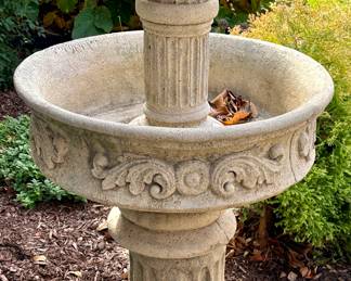 Cement Fountain 4 Pieces