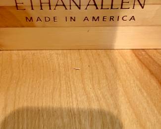 Ethan Allen Console Table in Pine with Drawere