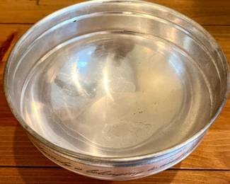 Silver Bowl with Pedestal