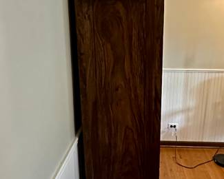 Beautiful Walnut Book Case with Clean Lines and Single Drawer for Storage