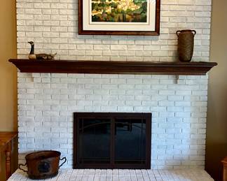 Fireplace and Mantle