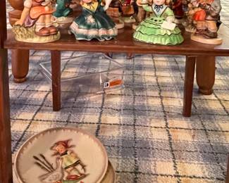 Vintage Norcrest Figurine Bells, Vintage Hummel Figurines Some Signed & Collectible Plates