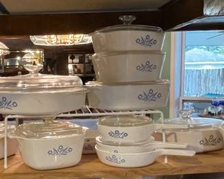 Corning Ware Blue CornflowerCasserole Dishes, Pie Plates, Coffee Pots