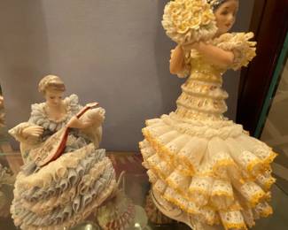 Vintage Dresden Figurines, “Yellow Rose of Texas”