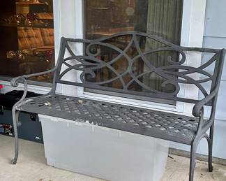 Outdoor Metal Bench