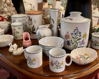 Spode Summer Palace Dishes, Portmeirion Botancial Garden  