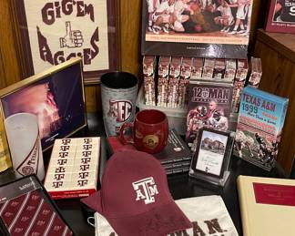 A&M Dominoes, Neck Ties, Vintage Frosted A&M Pennant Glass, and more