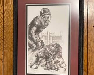 Signed Numbered Benjamin Knox Texas A&M Framed Print #9