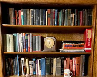 Books, Antique Mantle Clock Marked Hammond