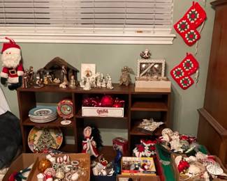 Christmas Decor, Handmade Crocheted Christmas Decor