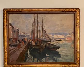 Framed Original Painting from 1930 signed by artist