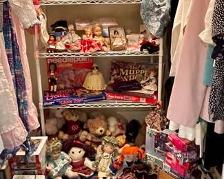 Dolls, Puzzles, Vintage Games