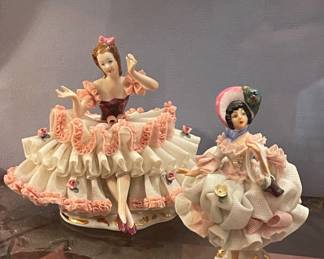 Vintage Dresden Figurines 