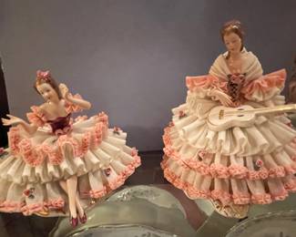 Vintage Dresden Figurines