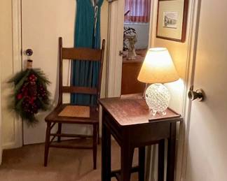 Unique Antique Desk with Flip-out Stool