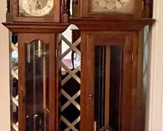 Vintage Grandfather Clocks-One marked Western Germany & one Marked Emperor