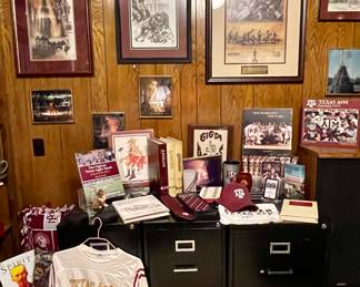 Texas A & M Memorabilia, File Cabinets