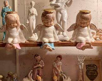 Handmade Ceramic Angel Shelf Sitters