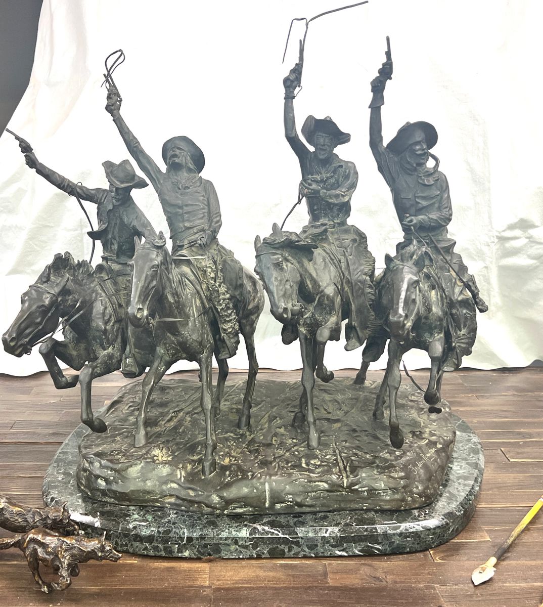 Bronze REMINGTON 
“coming through the Rye “