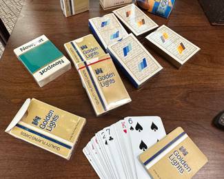 Vintage cigarette playing cards