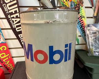 Vintage MOBIL 5 gallon oil can