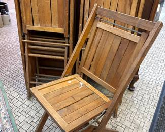 SIMMONS & COMPANY folding chairs from Kenosha, Wisconsin