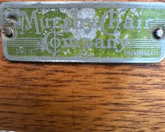 MURPHY CHAIR COMPANY label
