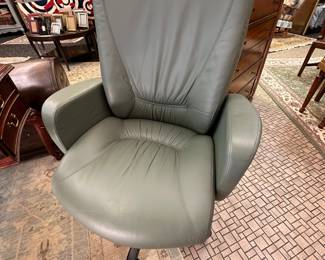 Close up of HAWORTH leather chair