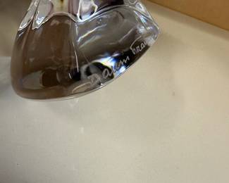 Signature on DAUM crystal