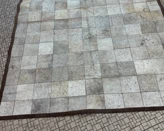 Cow hyde area rug
