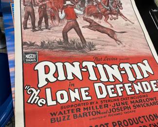 RIN-TIN-TIN in THE LONE DEFENDER vintage movie poster
