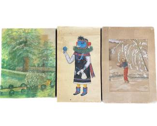 Collection of Original Unframed Artwork