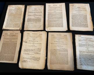 Collection of Historic 1830s Government Documents relating to Native Americans