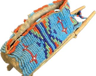 Petite Vintage Beaded Cradleboard