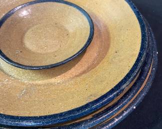 Set of 4 Ceramic Plates By HILTON