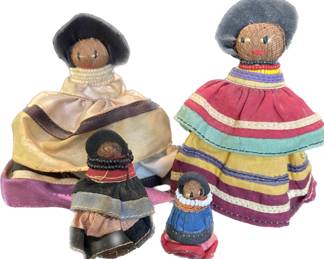 Lot of Vintage Seminole Indian Dolls