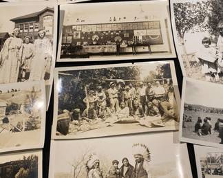 Collection of Original 1930s Photographs Sioux Indians Pine Ridge Reservation South Dakota