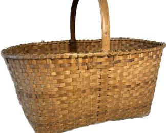 Large Handmade Basket with Handle