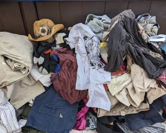 LOTS OF CLOTHING vintage and new mix of all