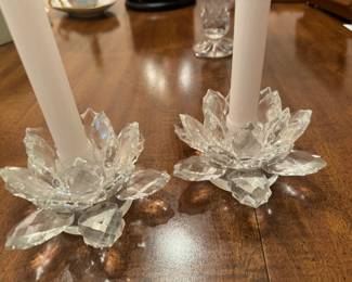 SWARVOSKI CRYSTAL CANDLE HOLDER S
