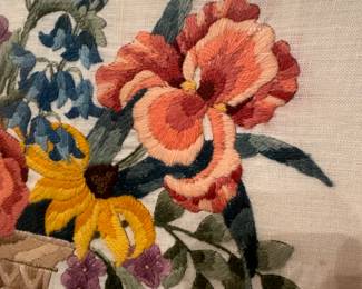 DETAIL OF NEEDLEPOINT PICTURE